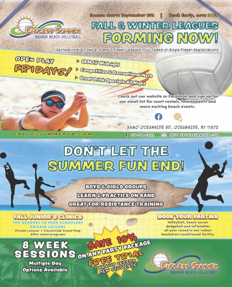 Endless Summer Indoor Leagues East End Volleyball
